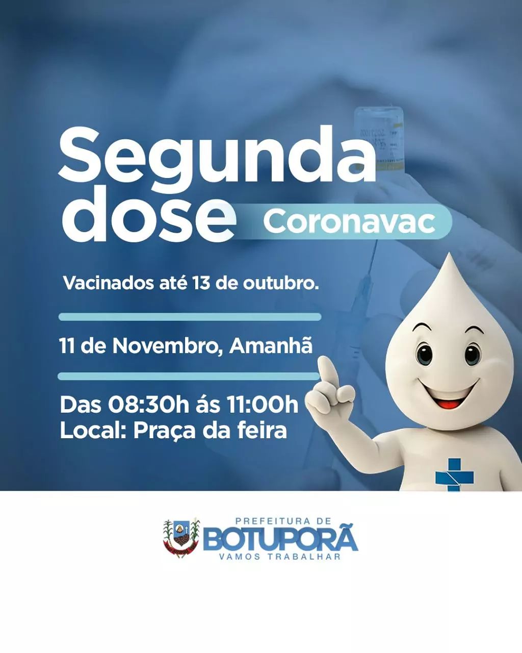 Segunda dose da Vacina Coronavac