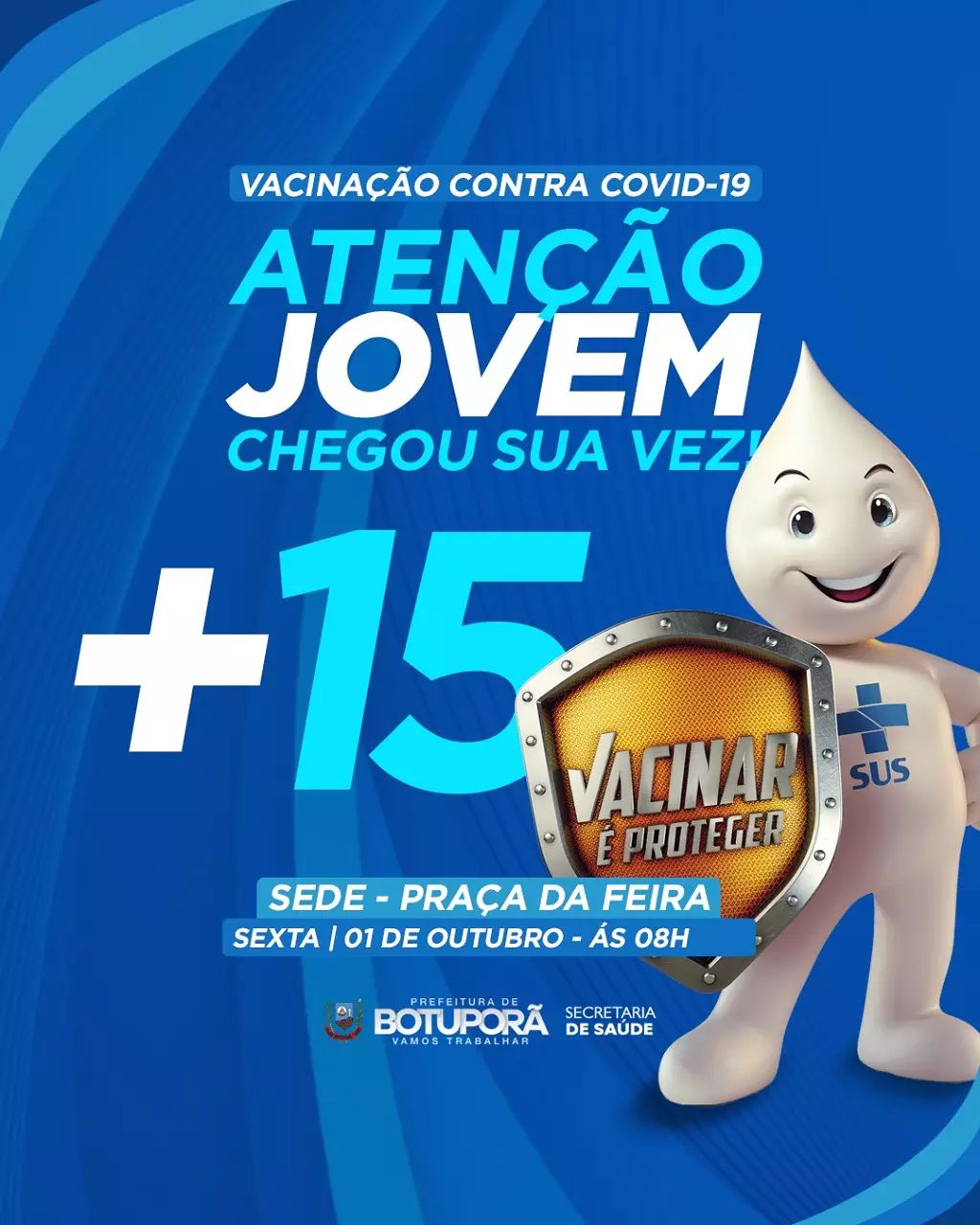VACINAÇÃO DE JOVEM MAIORES DE 15 ANOS DE IDADE.