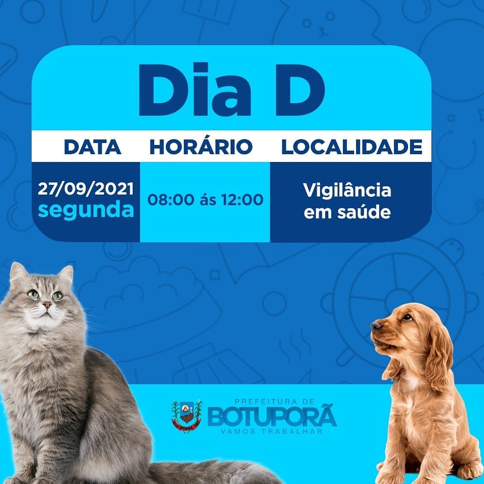 Campanha de Vacinação Antirrábica (cães e gatos)