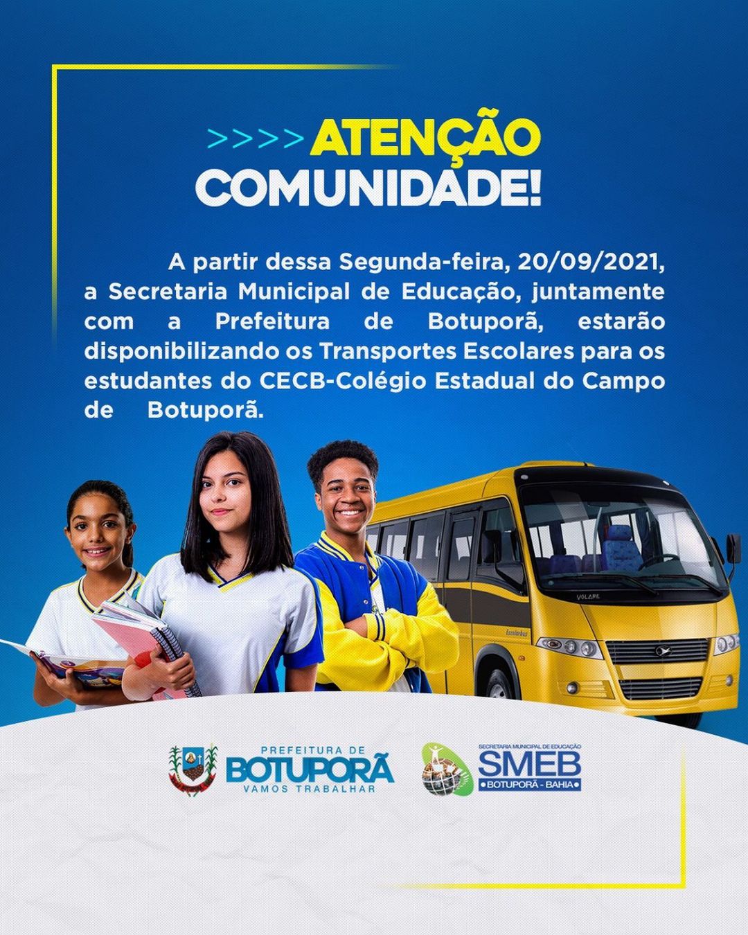 Atenção comunidade! ⚠️
