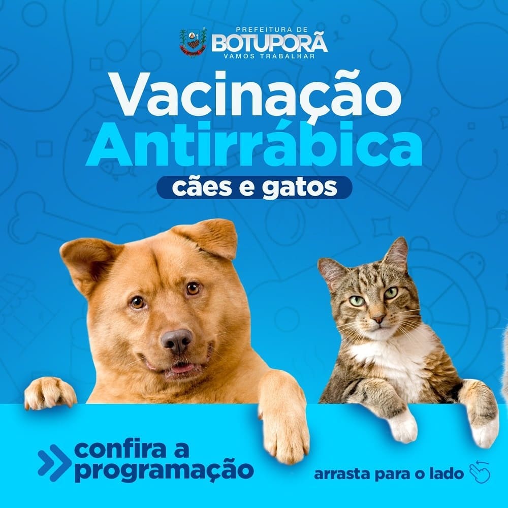 Campanha de Vacinação Antirrábica da sede (cães e gatos) 🐶🐱